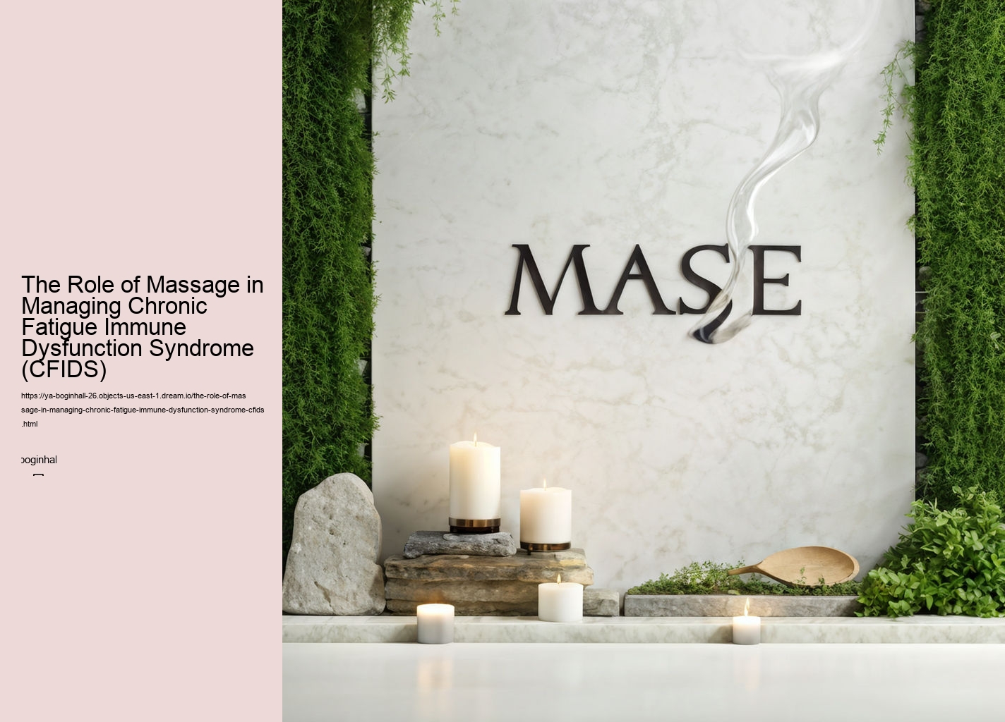 The Role of Massage in Managing Chronic Fatigue Immune Dysfunction Syndrome (CFIDS)